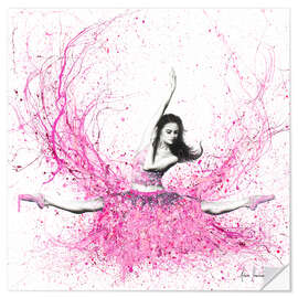 Selvklebende plakat Blossom Ballet