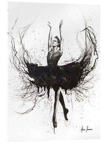 Acrylic print The Black Swan