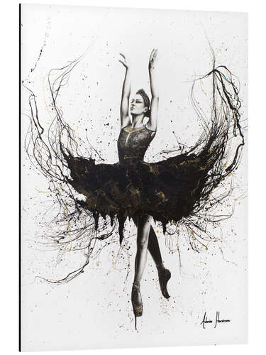 Aluminium print The Black Swan