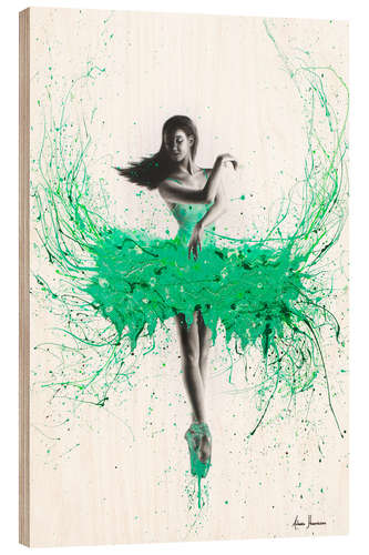 Wood print Southern Jade Ballerina