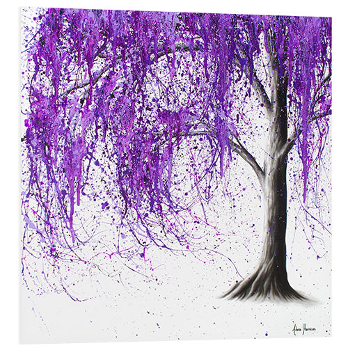 Tableau en PVC Larmes violettes