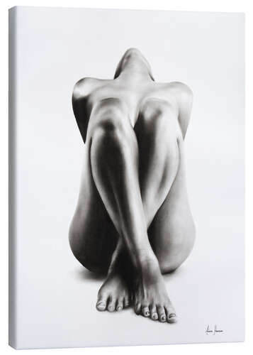 Canvas print Charcoal Nude Study 63