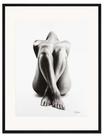 Gerahmter Kunstdruck Aktstudie in Pose 63