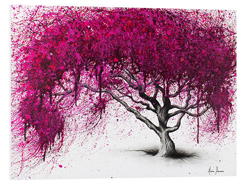 Foam board print Opulent plum tree