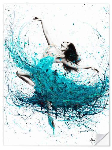 Selvklæbende plakat Ballerina Waves