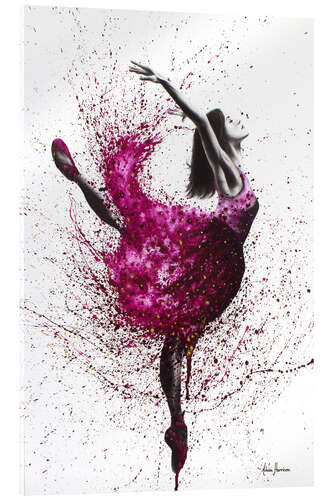 Quadro em acrílico Red wine ballet