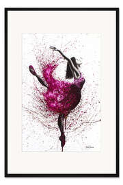 Gerahmter Kunstdruck Rotwein-Ballett