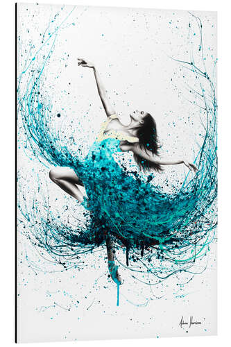 Aluminium print Teal Dancer