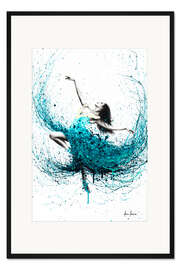 Gerahmter Kunstdruck Fließende Bewegungen