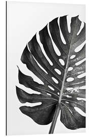 Magnettafel Schwarze Monstera 03