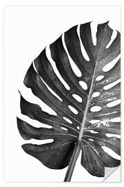 Muursticker Black Monstera 03