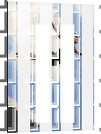 Magnettafel Kunstspringerin in der Luft I