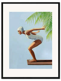 Framed art print Ready to jump