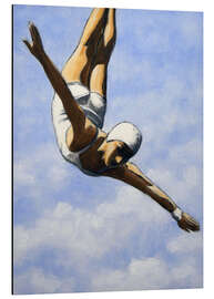 Magnettafel Kunstspringerin in den Wolken II