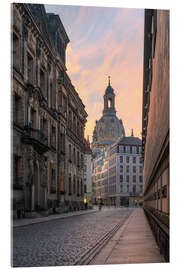 Acrylic print  Frauenkirche Dresden in the morning light - Robin Oelschlegel