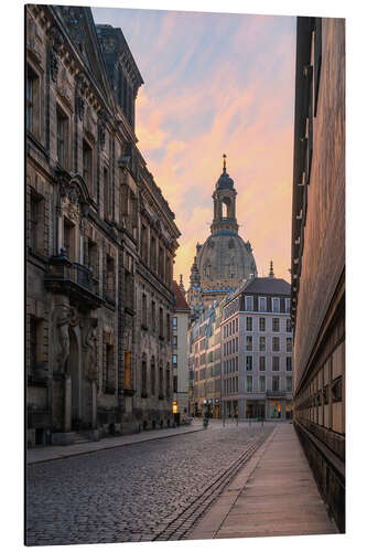 Aluminiumtavla Frauenkirche Dresden in the morning light