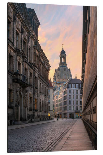 Gallery print Frauenkirche Dresden in the morning light