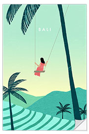 Wall sticker Illustration of Bali