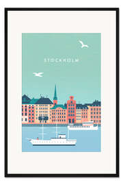 Gerahmter Kunstdruck Stockholm