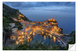 Wall sticker Vernazza in the evening, Cinque Terre