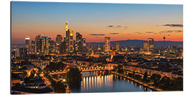 Alubild Frankfurt Skyline Panorama