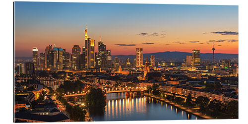 Gallery print Frankfurt skyline panorama