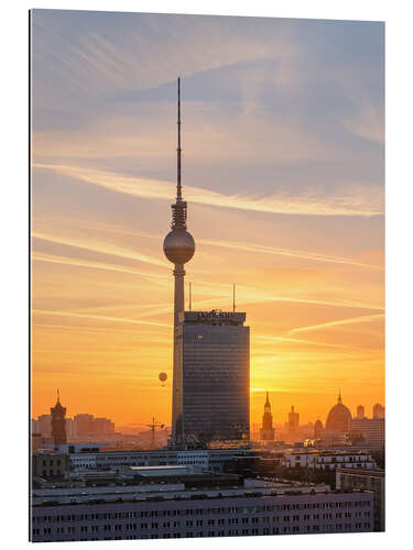 Gallery print Berlin TV tower at sunset