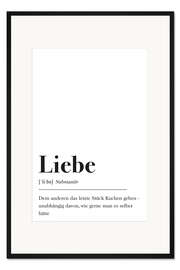 Gerahmter Kunstdruck Liebe Definition