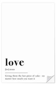 Wall sticker Love definition