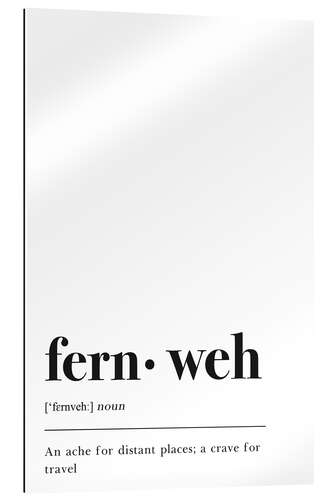 Gallery Print Fernweh Definition (englisch)