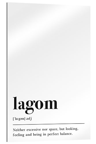 Galleriprint Definisjon av lagom (engelsk)