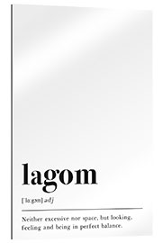 Galleriprint Definisjon av lagom (engelsk)