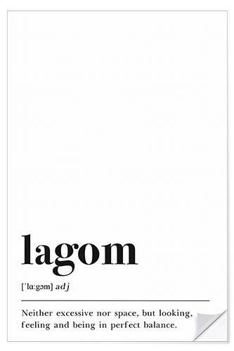 Wall sticker Lagom definition