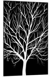 Aluminium print Winter Tree