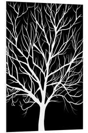 Foam board print Winter Tree