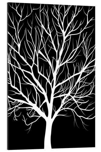 Quadro em plexi-alumínio Winter Tree