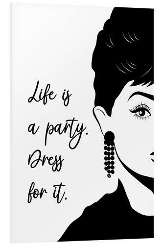 PVC print Audrey Hepburn Quote