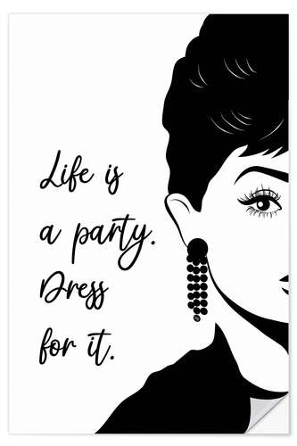 Sisustustarra Audrey Hepburn Quote