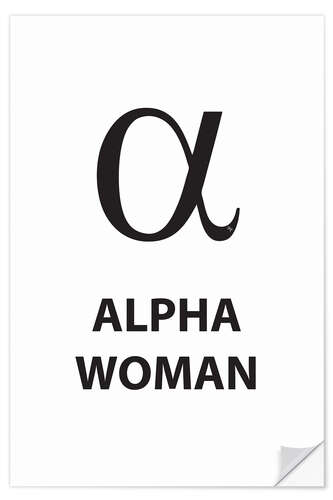 Autocolante decorativo Alpha Woman