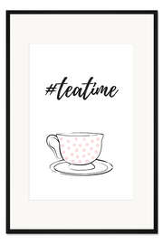 Gerahmter Kunstdruck Teezeit