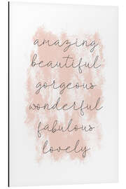 Obraz na aluminium Amazing empowering quote - Martina illustration