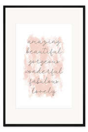 Gerahmter Kunstdruck Motivation