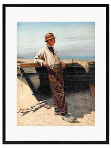 Innrammet kunsttrykk Fisherman by the sea