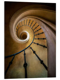 Galleritryck Golden spiral staircase