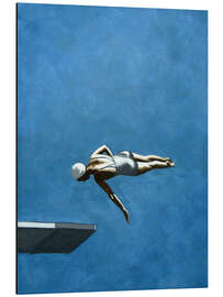 Magnettafel Kunstspringerin vor dunklem Himmel