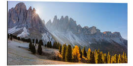 Alumiinitaulu Odle group at sunrise, South Tyrol, Italy