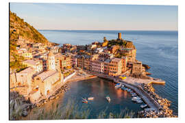 Cuadro de aluminio Vernazza al atardecer, Cinque Terre, Italia