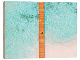 Wood print Aerial view of the pier - Matteo Colombo