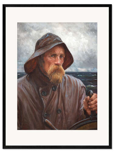 Kehystetty taidepainatus The captain, a sailor of Uusimaa