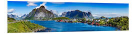 Tableau en PVC Archipel des Lofoten, panorama